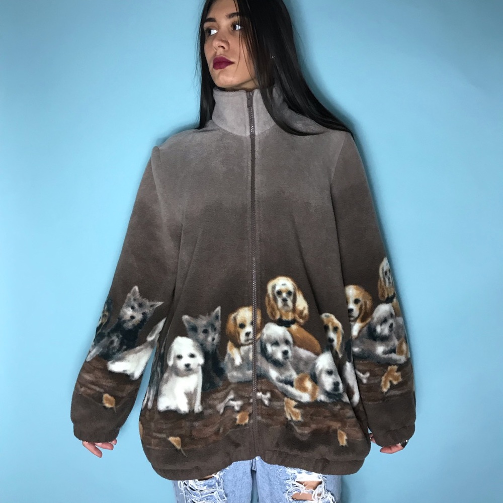 Vintage dog fleece cozy Blair